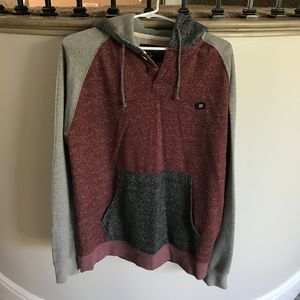 Billabong Maroon and Grey Sweatshirt